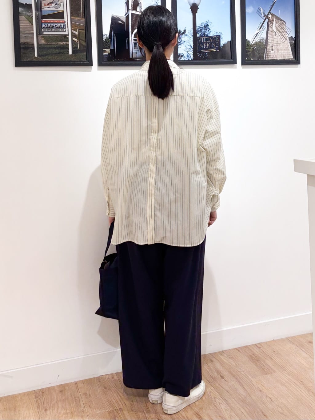Ririkaさんの「Dessin｜【洗える】バックボタンオーバーシャツ」を使ったコーディネート
