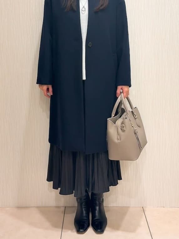 SAHOさんの「UNTITLED｜【8色展開/洗える】ウールカシミヤ ハイネックニット」を使ったコーディネート