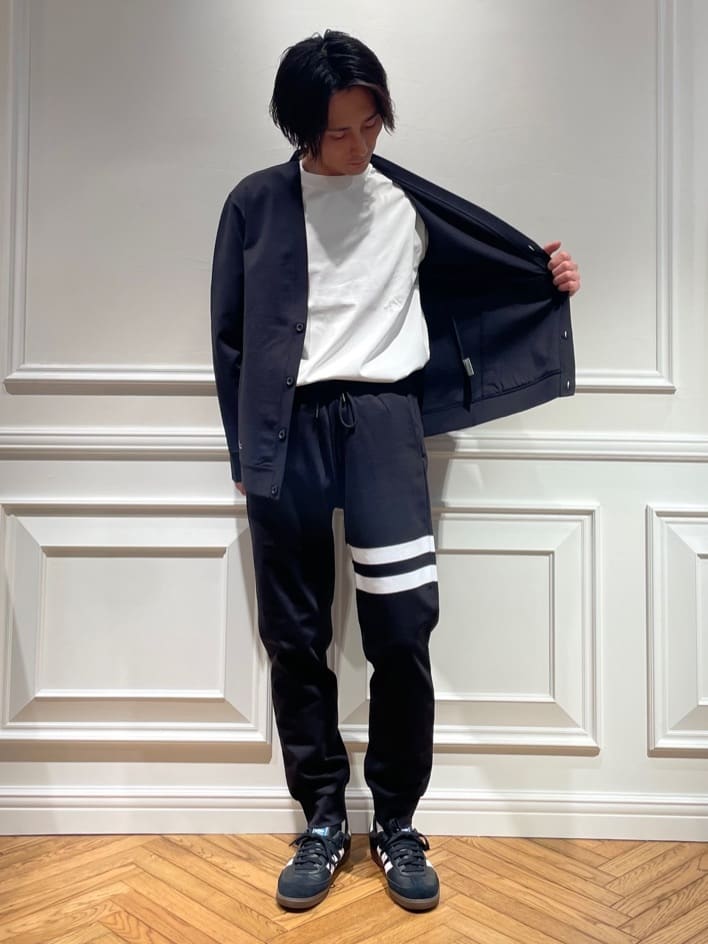 橋本さんの「DRESSTERIOR｜【接触冷感／セットアップ可】ドライタッチ ハイカウントカットソー カーディガン」を使ったコーディネート