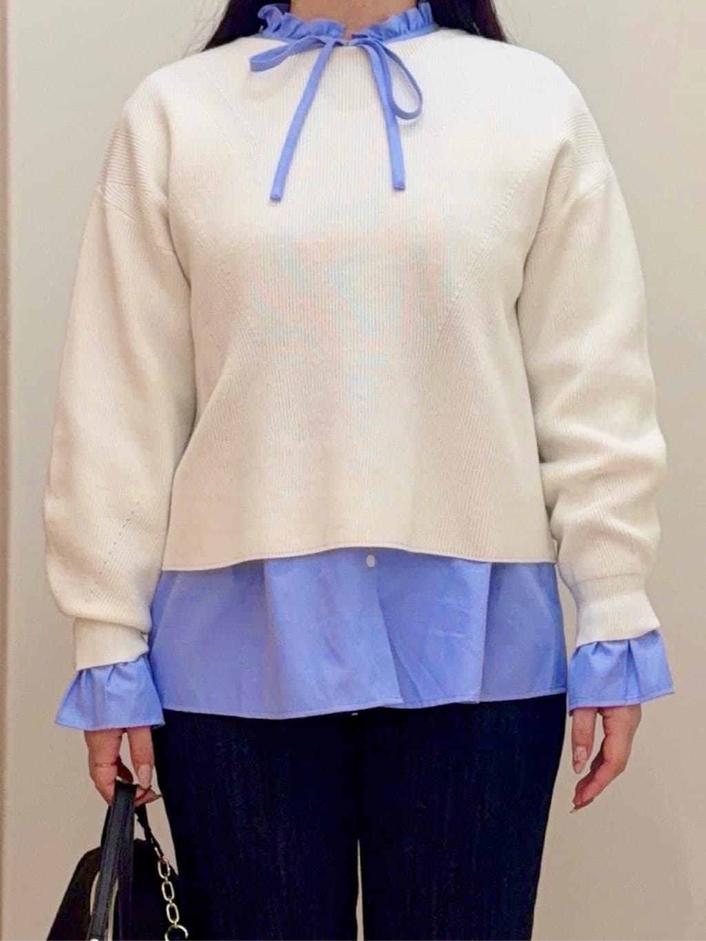 minamiさんの「grove｜毎日着たくなる、もちもち畦編みニット」を使ったコーディネート