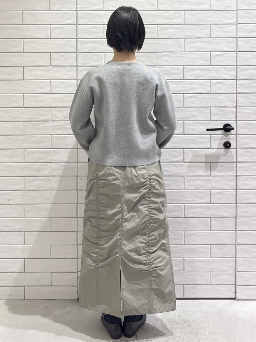 ayumiさんの「OPAQUE.CLIP｜スナップボタンニットカーディガン【洗濯機OK】」を使ったコーディネート