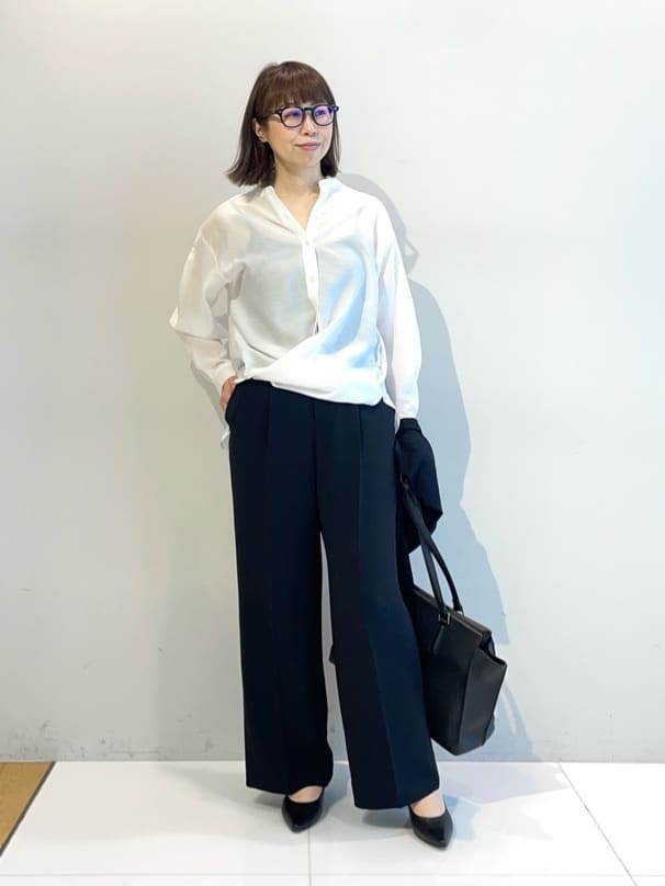 murayamaさんの「INDIVI｜【洗える／上品】きれいめ着流しカーディガンニット」を使ったコーディネート