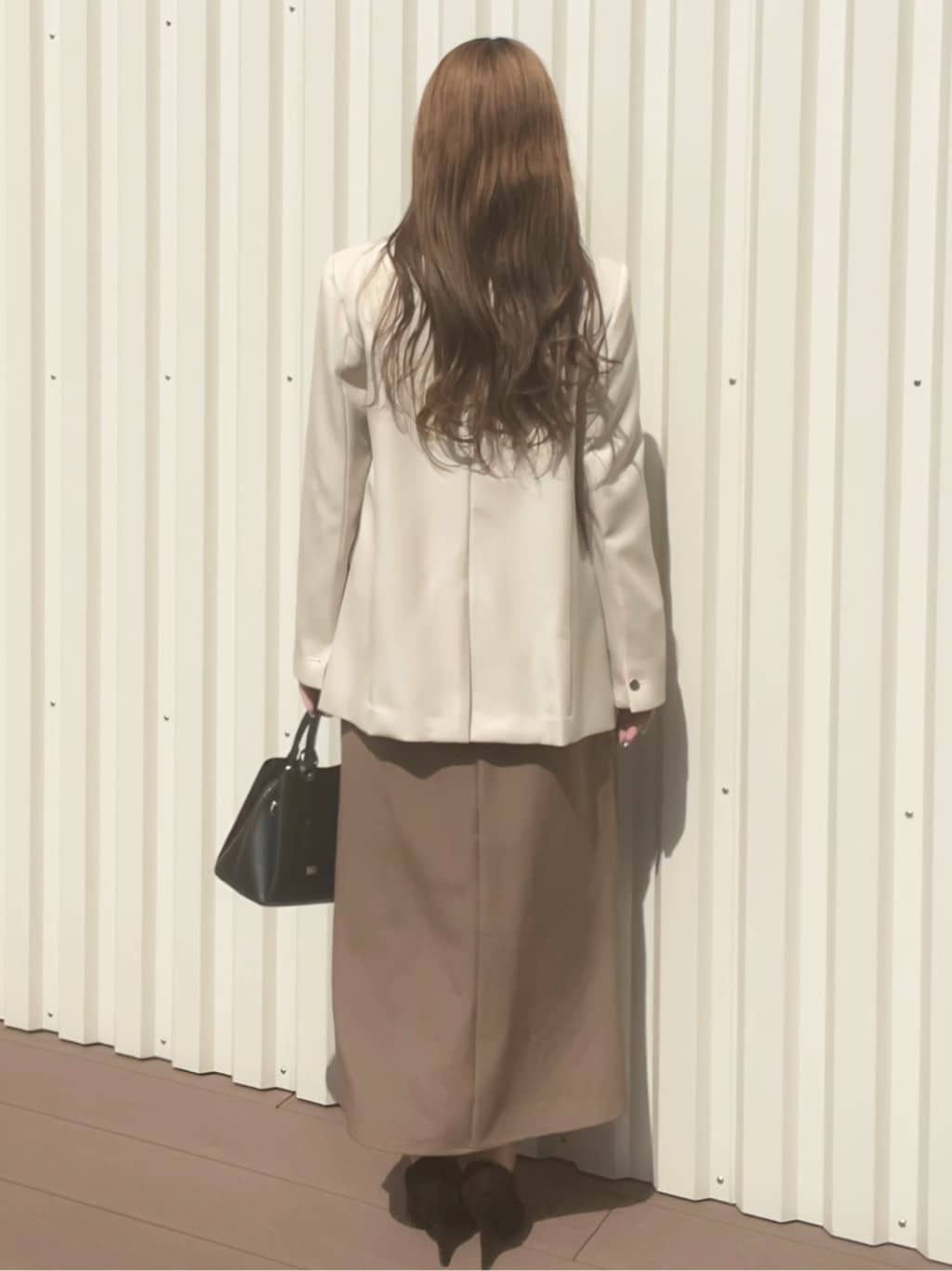 Ramuさんの「OPAQUE.CLIP｜金ボタンダブルブレストテーラードジャケット／セットアップ対応【洗える】」を使ったコーディネート