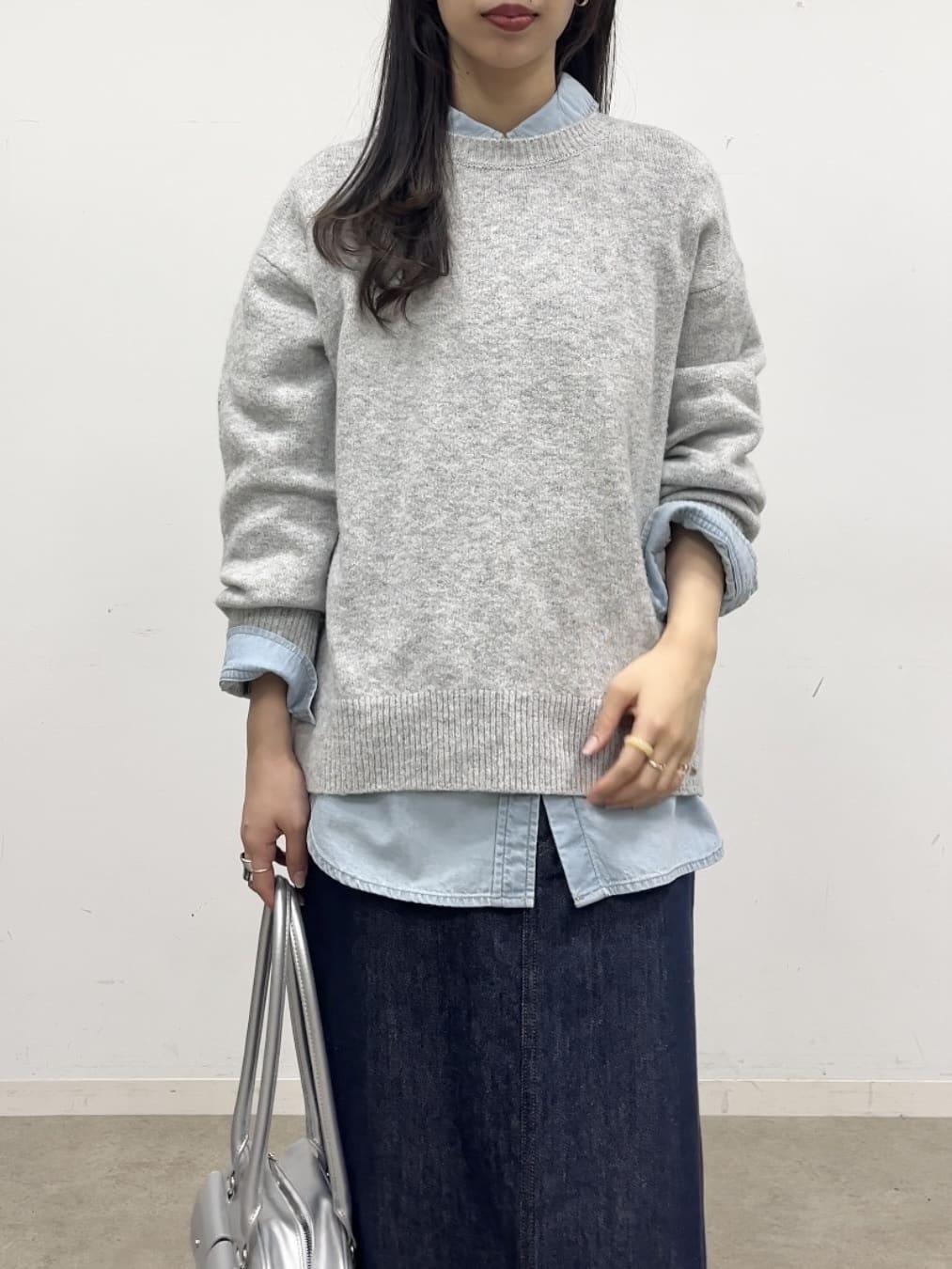 cotaniさんの「SHOO･LA･RUE｜【洗濯機可】お気に入りカラーを身にまとって　ふんわりゆるニット」を使ったコーディネート