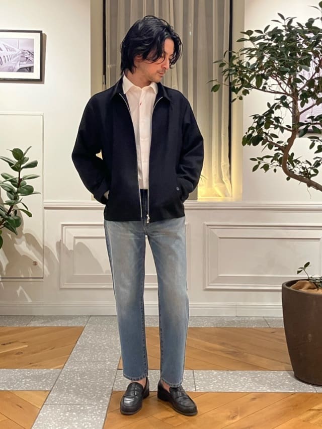 junyaさんの「DRESSTERIOR｜【ウォッシャブル】ウールハリントン ジャケット」を使ったコーディネート