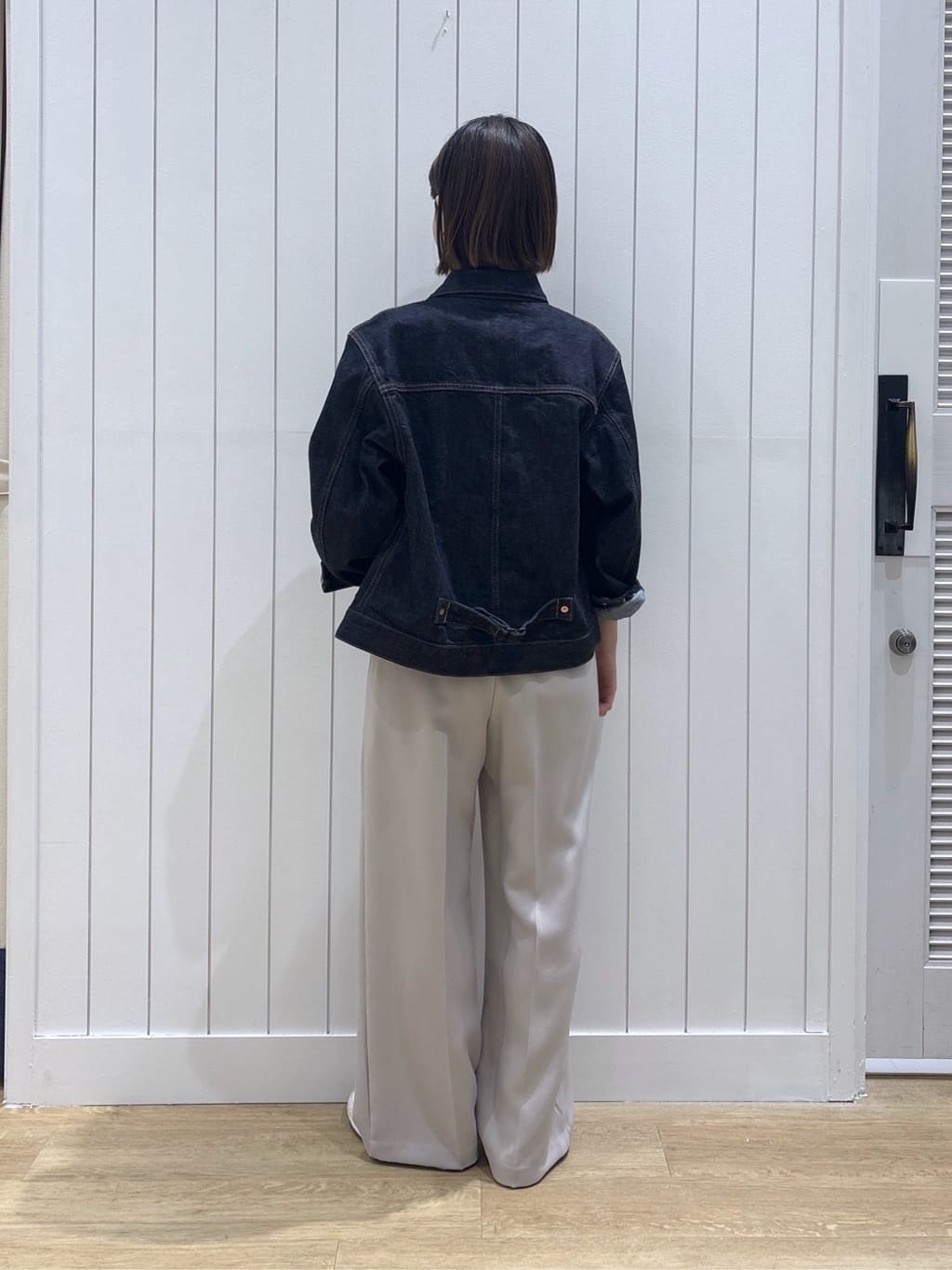 risaさんの「Dessin｜【洗える】後ろボタンニットプルオーバー七分袖」を使ったコーディネート