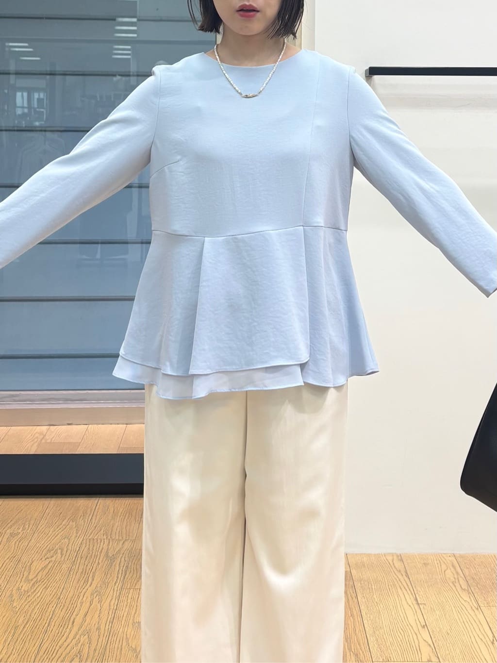 asamiさんの「INDIVI｜ランダムパール調ネックレス」を使ったコーディネート