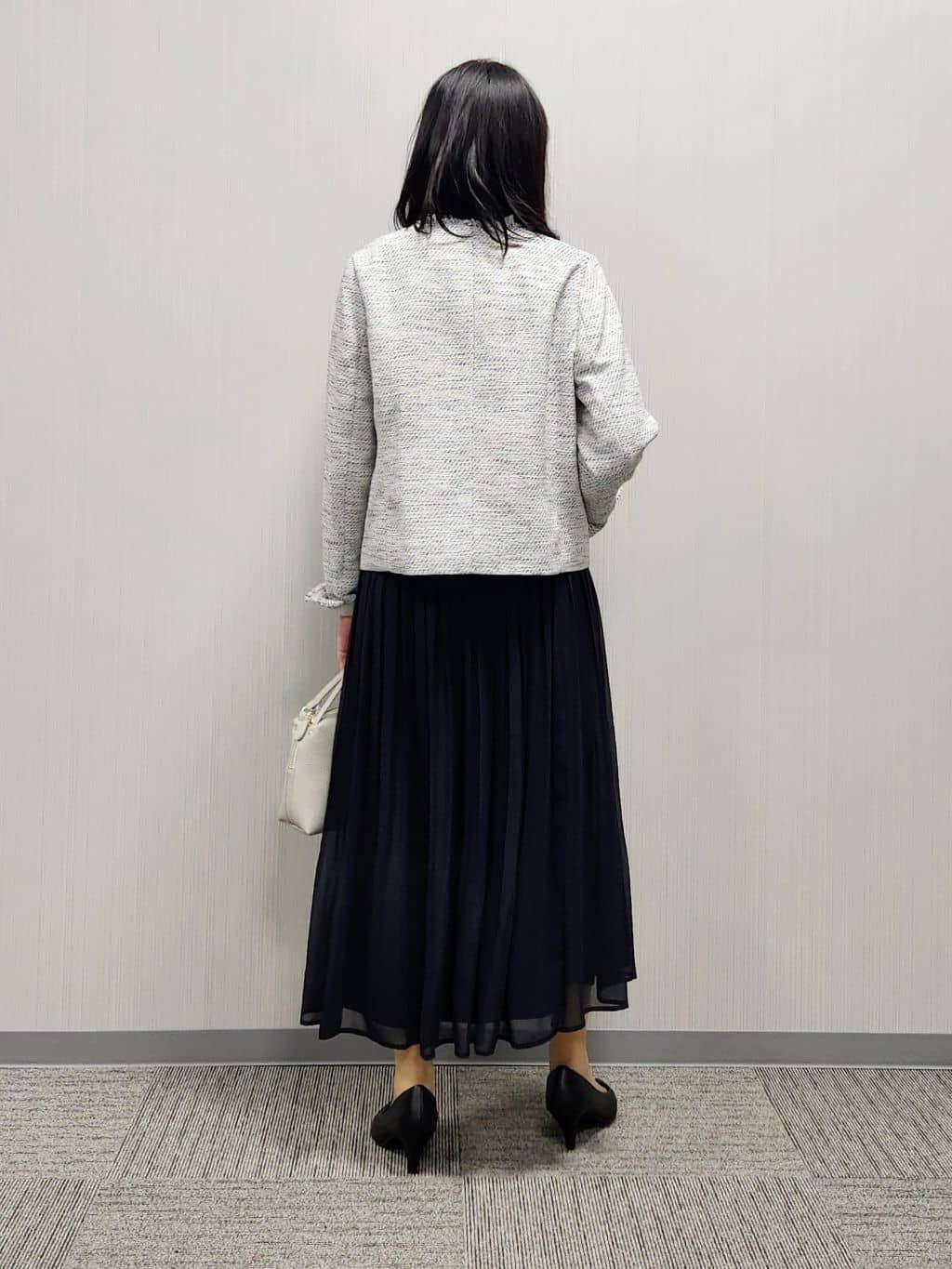 naraさんの「Dessin｜ツイードクルーネックジャケット」を使ったコーディネート
