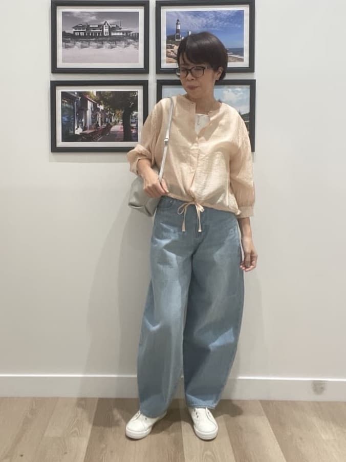 Naoさんの「Dessin｜【洗える】シアードロストブラウス」を使ったコーディネート