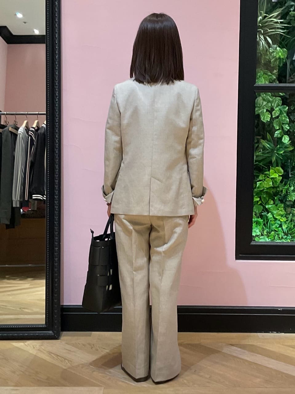 Hiwatashiさんの「DRESSTERIOR｜【セットアップ可】リネンブレンドダブルブレストジャケット」を使ったコーディネート