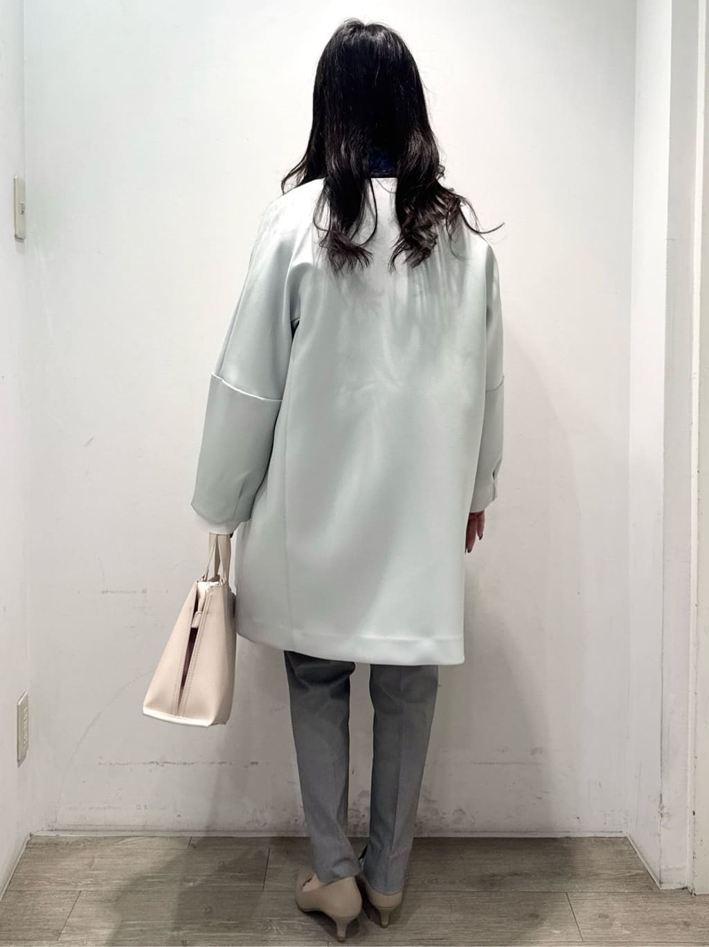 yuicciさんの「OPAQUE.CLIP｜フォルムスリーブミドルコート【洗濯機OK】」を使ったコーディネート