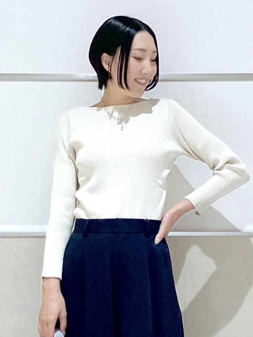 eriko さんの「Dessin｜【セットアップ可能/洗える】ダブルクロスワイドパンツ」を使ったコーディネート