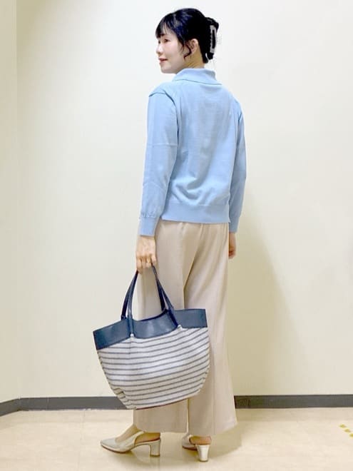  beni_gingerさんの「Reflect｜スキッパーネックニットプルオーバー」を使ったコーディネート