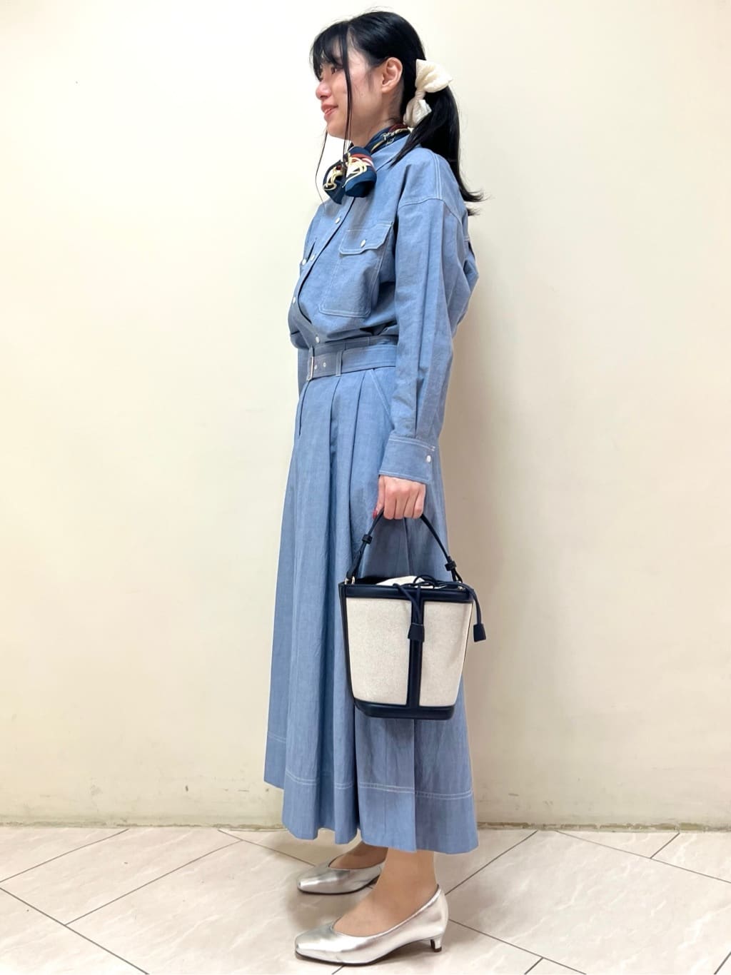 yanaさんの「Reflect｜【羽織にも◎】ダンガリーシャツ」を使ったコーディネート