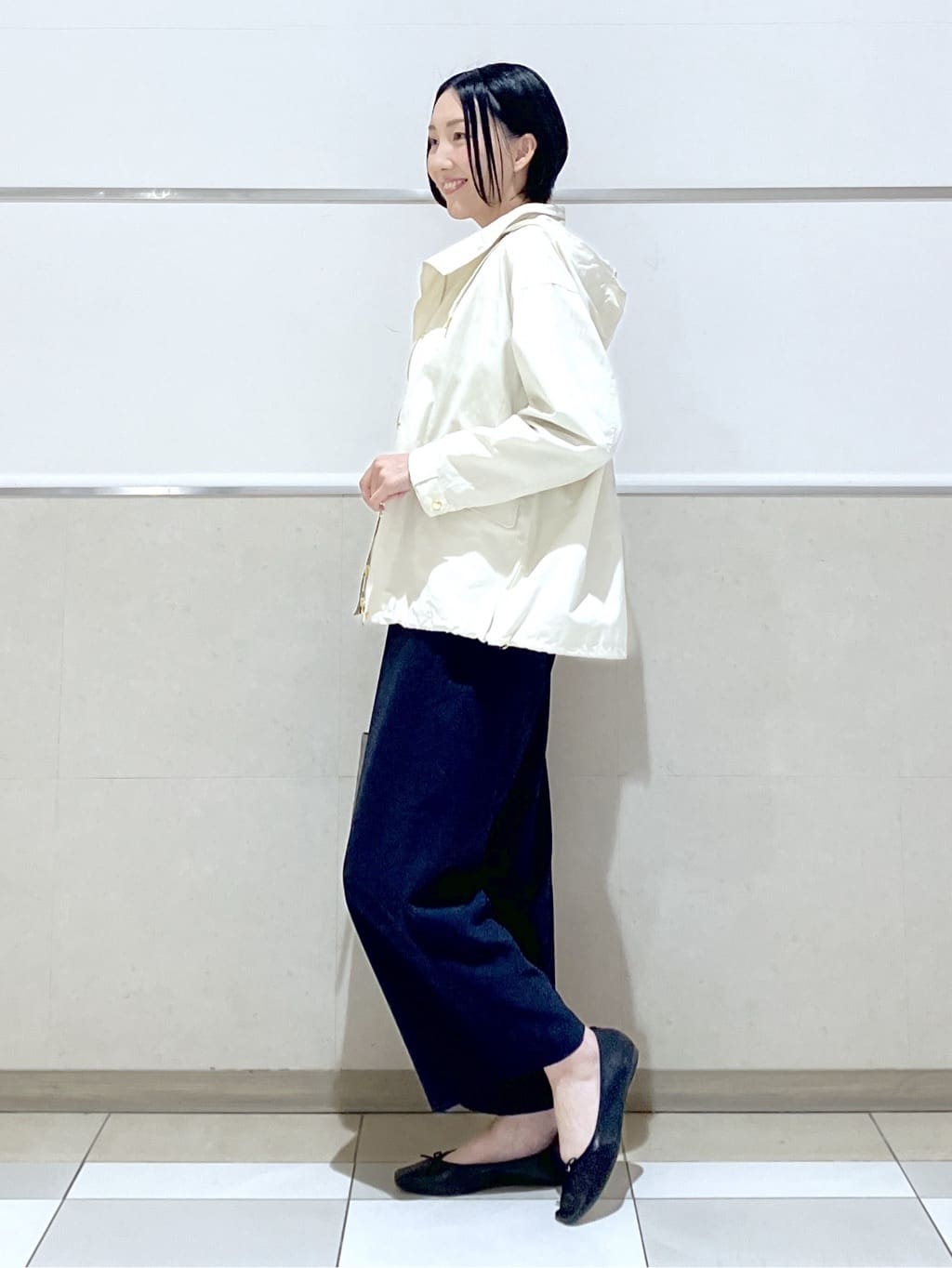 eriko さんの「Dessin｜【撥水/2WAY】フーディーブルゾン」を使ったコーディネート