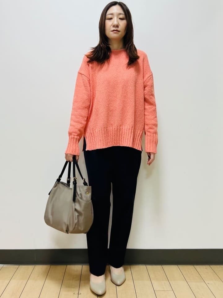 miiiさんの「Reflect｜【レイヤードにおすすめ◎】ロング丈リラクシーニット」を使ったコーディネート