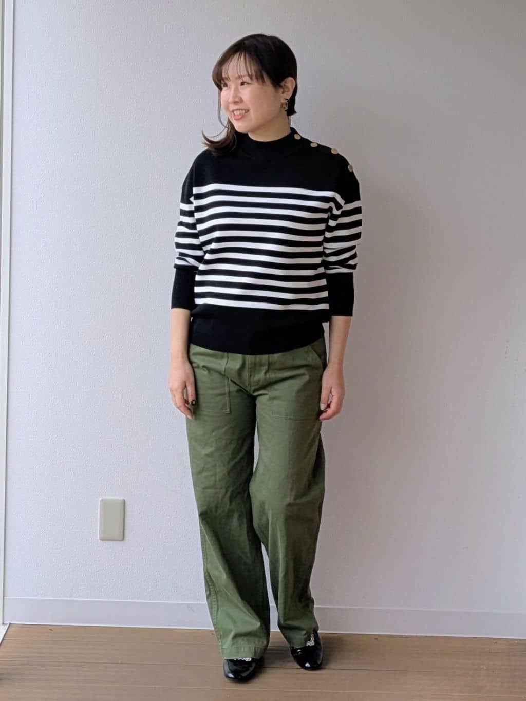なみきさんの「UNTITLED｜【洗える】ミラノリブニット」を使ったコーディネート