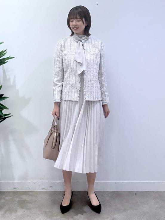 yukaさんの「UNTITLED｜【仕事着/スーツ】ファンシーツイード ジャケット」を使ったコーディネート
