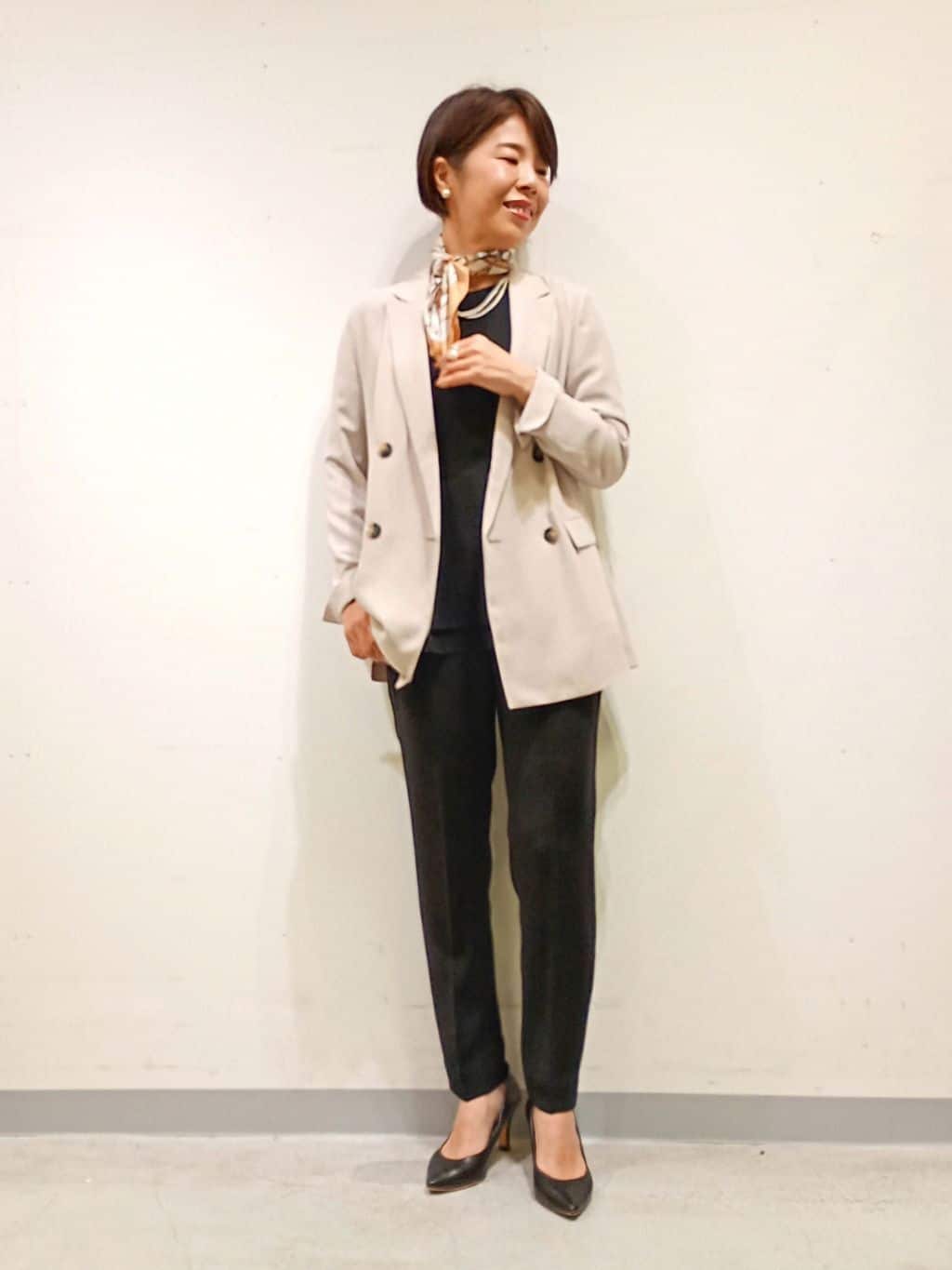 Kさんの「INDIVI｜【洗える／多機能／SETUP可】着る日傘ダブルジャケット」を使ったコーディネート