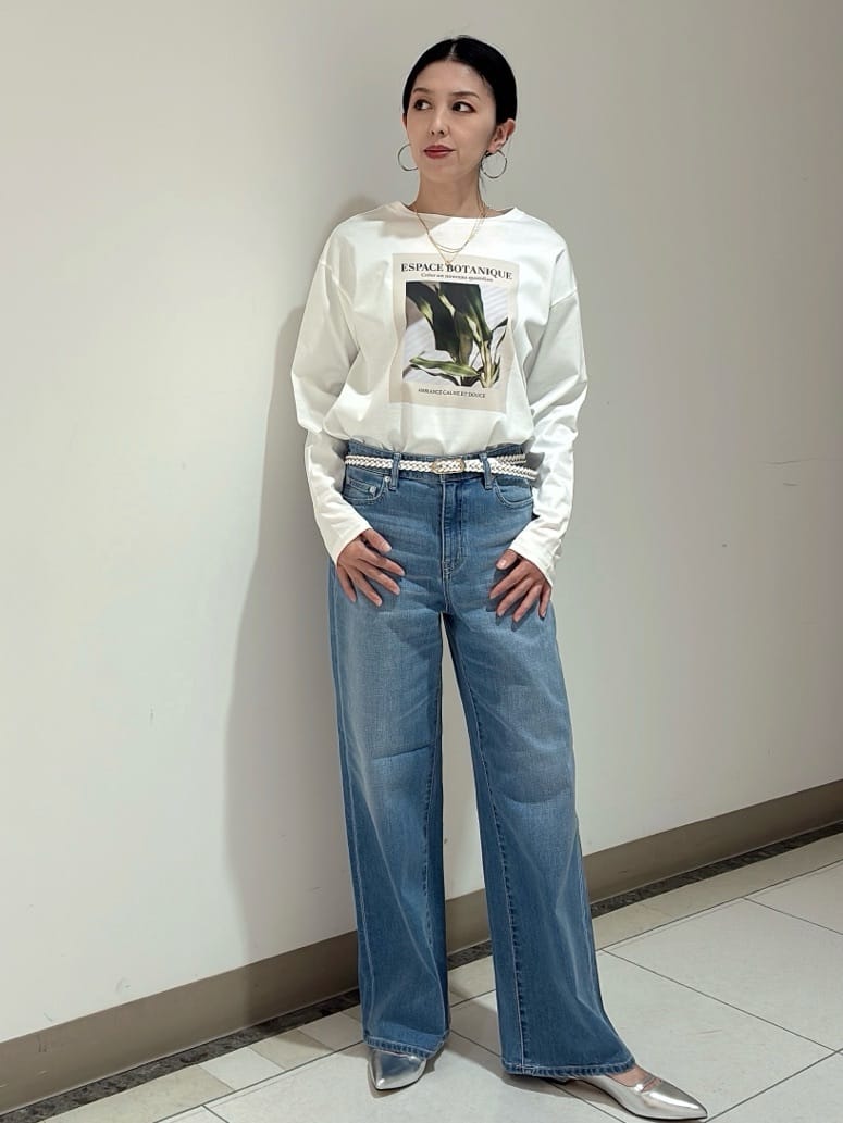 環さんの「UNTITLED｜【コットン100/洗える】フォトロングTシャツ」を使ったコーディネート