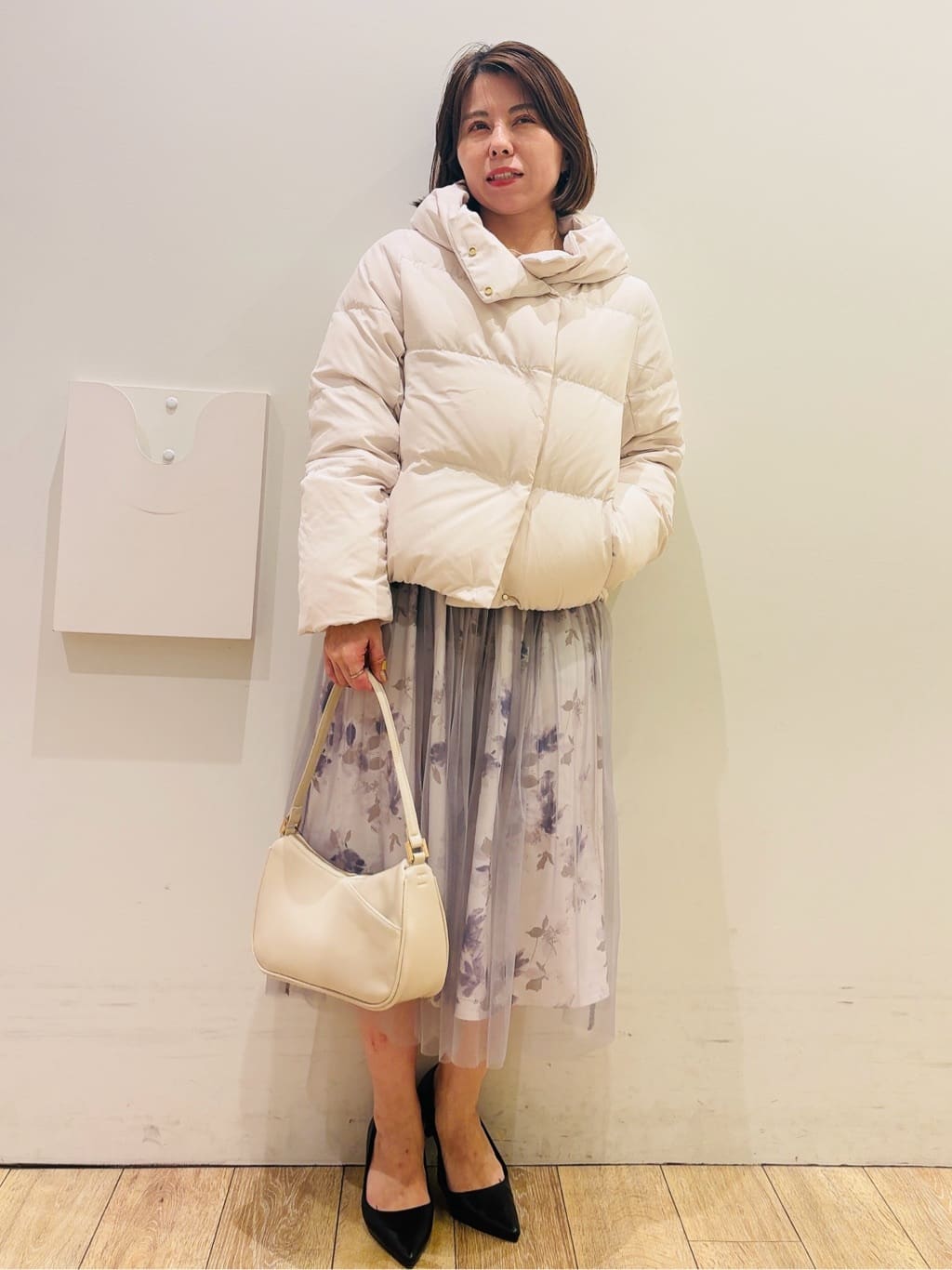 YUKOさんの「index｜KAWADAダウンショートコート【撥水／洗濯機OK／静電気防止裏地】《XS～LL》」を使ったコーディネート