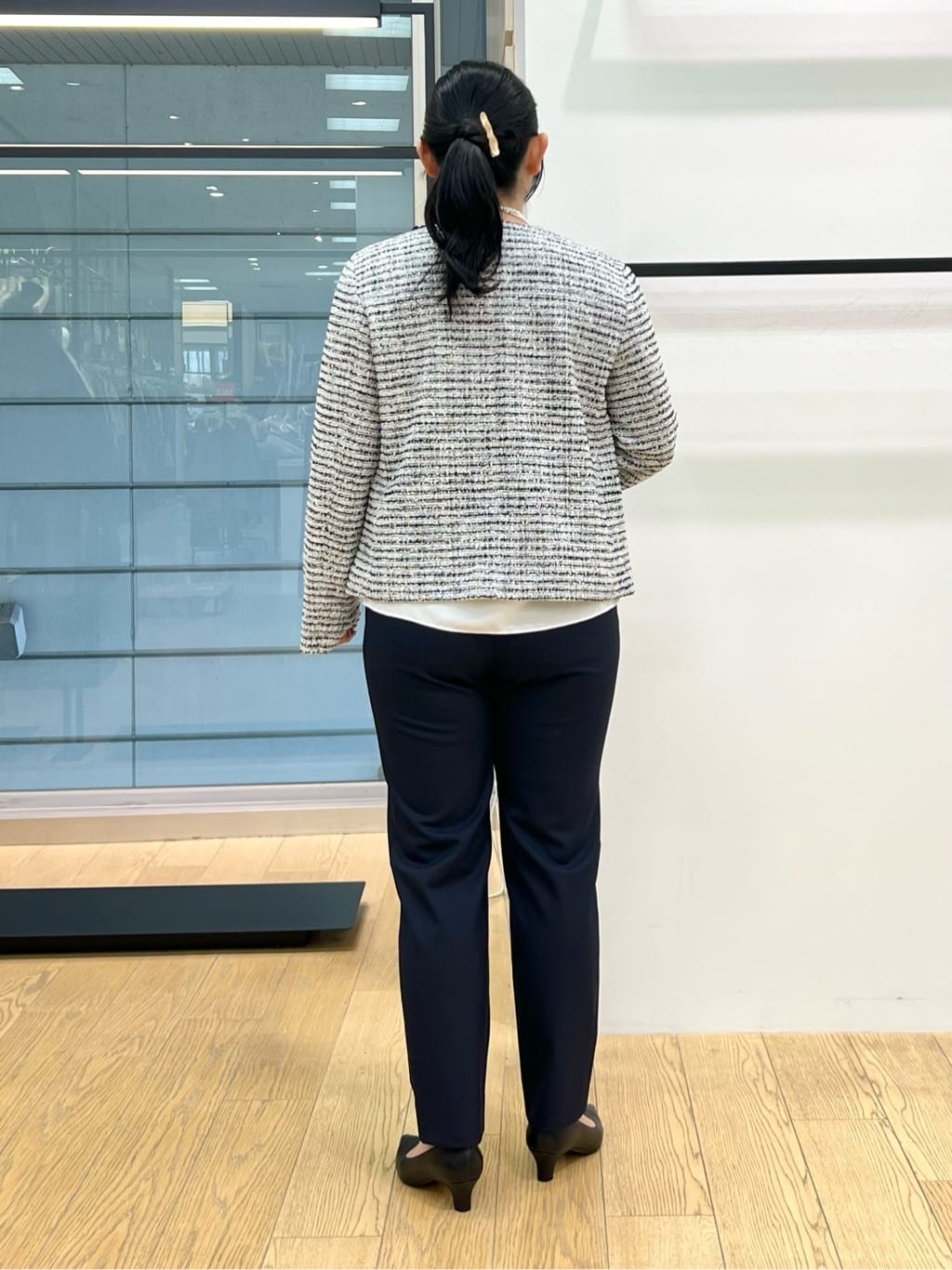 shimaさんの「INDIVI｜【撥水／UVケア／2WAY】超軽量ライナー付ライトトレンチコート」を使ったコーディネート