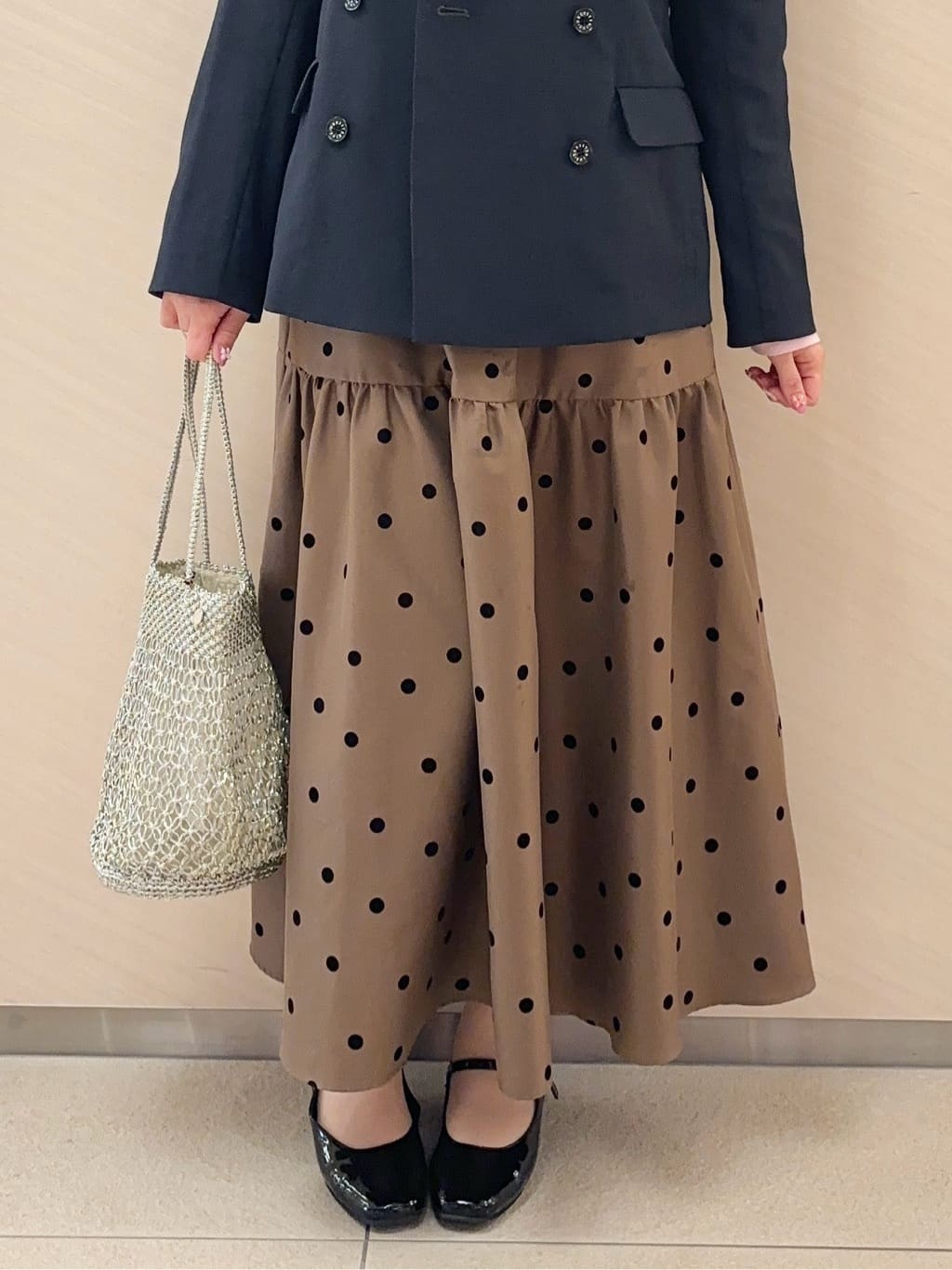Rinaさんの「DRESSTERIOR｜◆【ウォッシャブル】コットンフルニードルニット」を使ったコーディネート