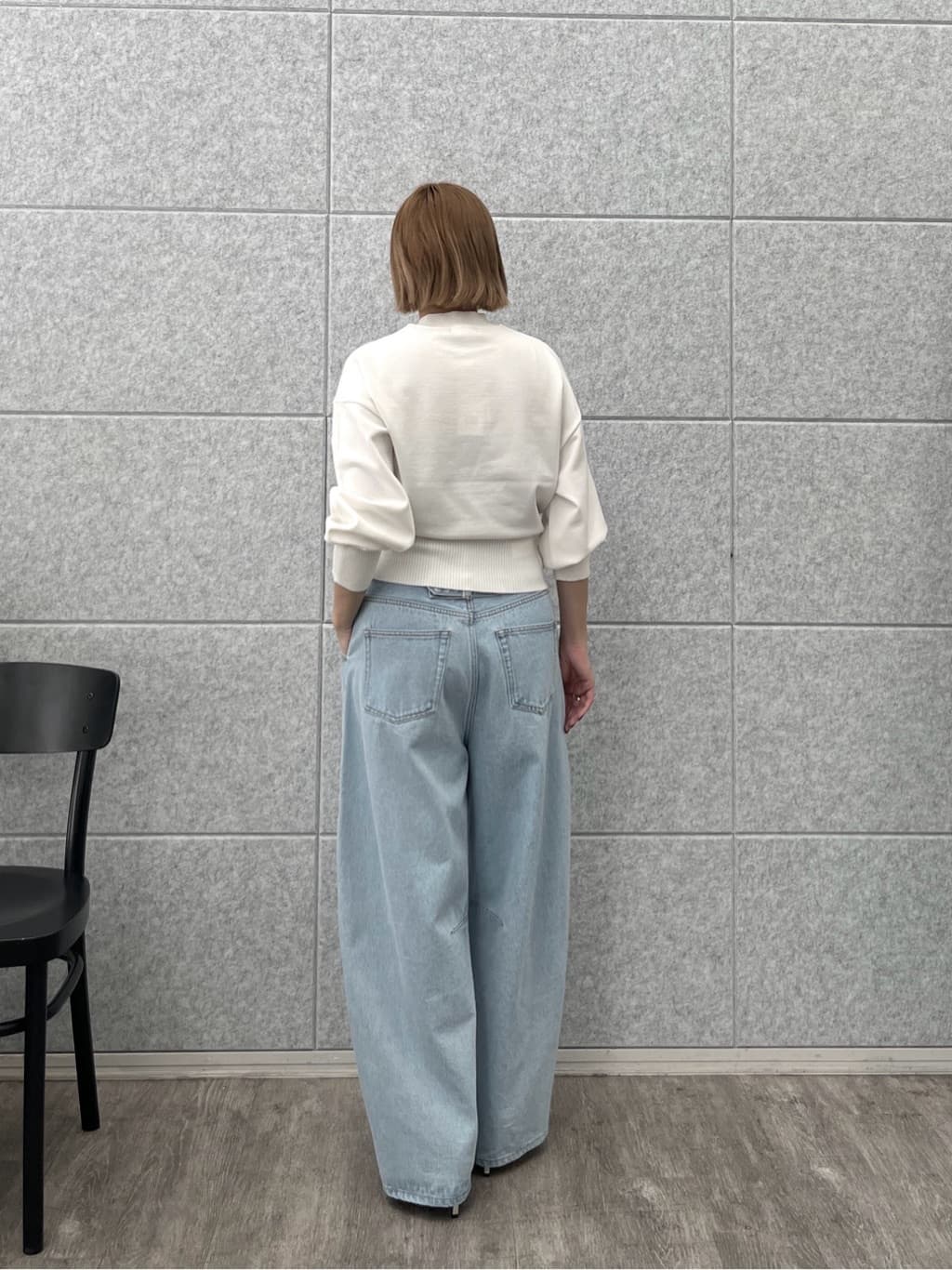 Harukaさんの「INDIVI｜Timeless｜フォルムロゴニット」を使ったコーディネート