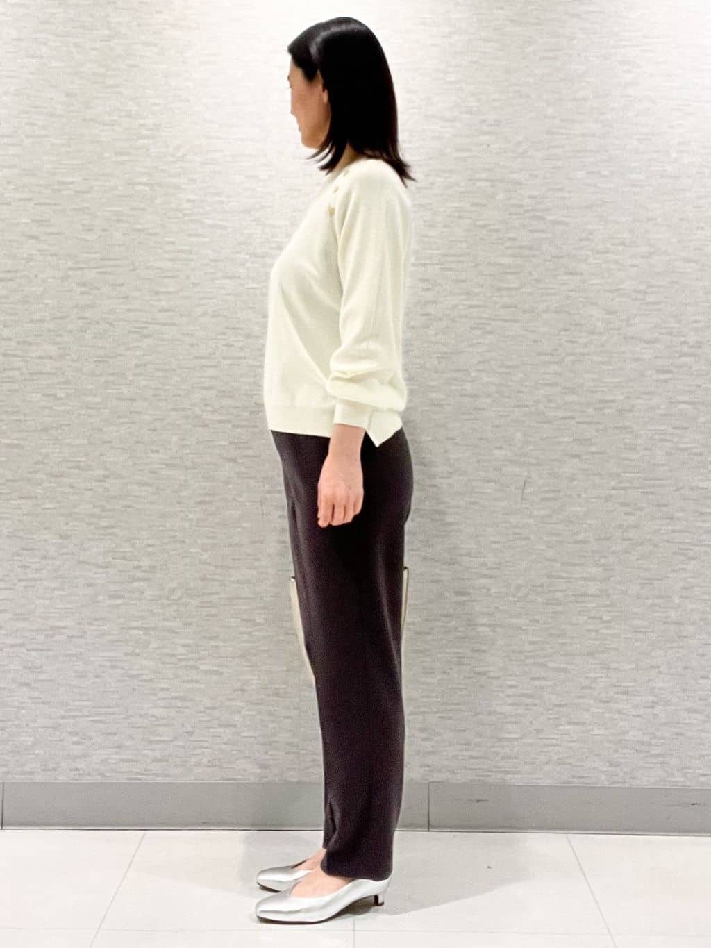 marikoさんの「Reflect｜【ゆったり着られる◎】ラグランスリーブニット」を使ったコーディネート