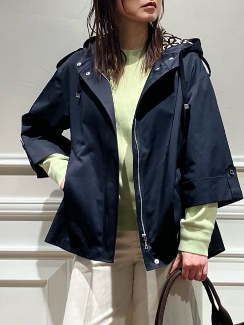 TSUKUIさんの「DRESSTERIOR｜【ウォッシャブル/撥水素材】Ａライン ショートモッズコート」を使ったコーディネート