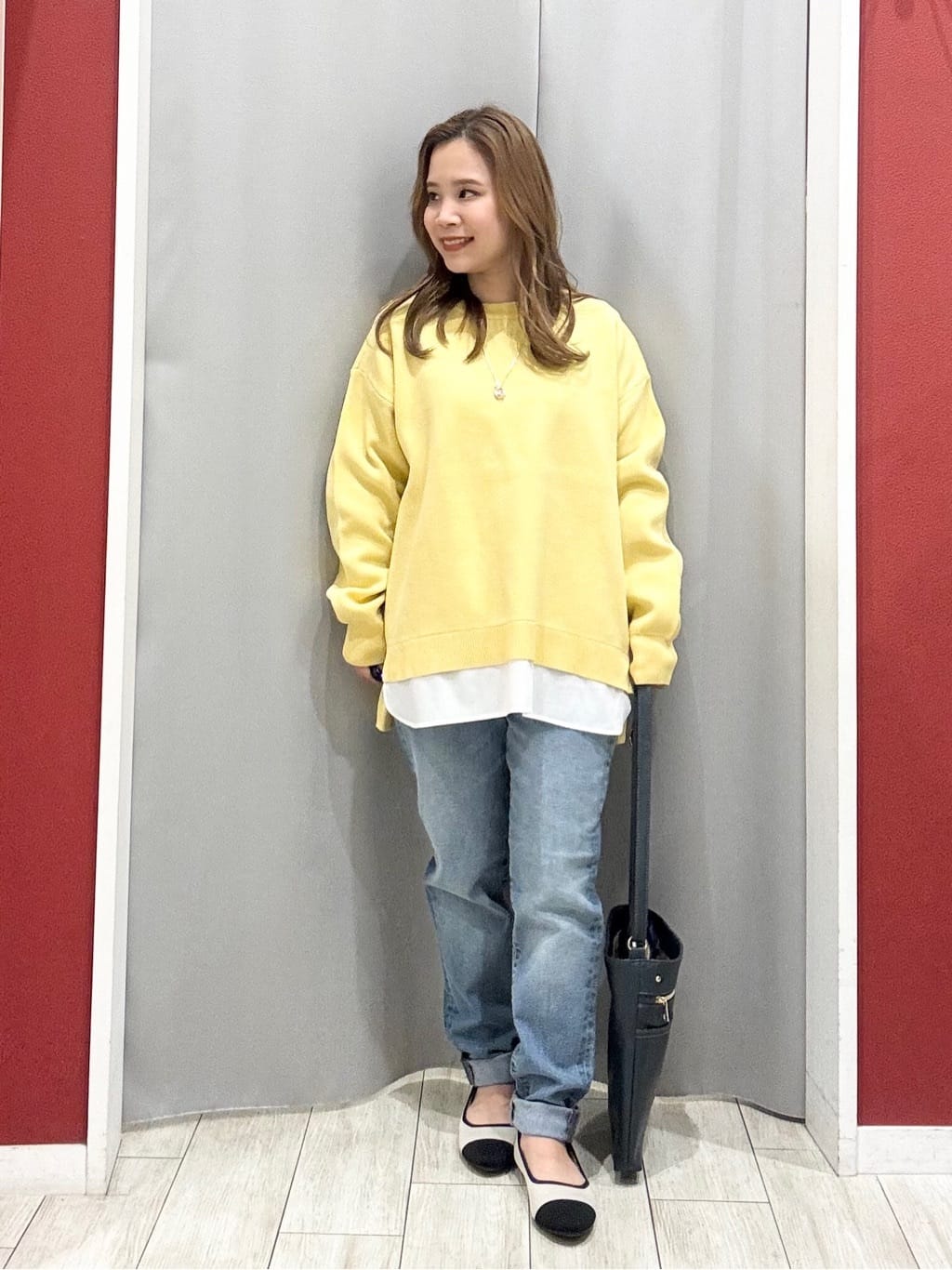 shioさんの「SHOO･LA･RUE｜【高レビュー/洗濯機可/S-LL】さらに軽くなった スポンディッシュ裾フェイクトップス」を使ったコーディネート