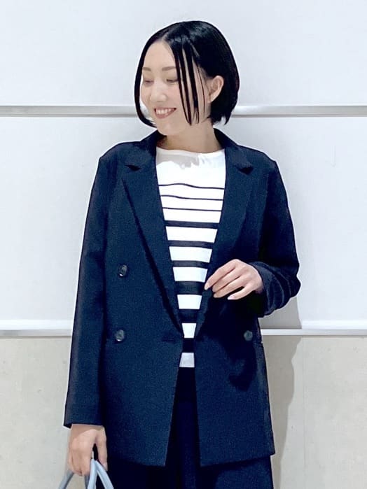 eriko さんの「Dessin｜【セットアップ可/洗える】ダブルストレッチジャケット」を使ったコーディネート