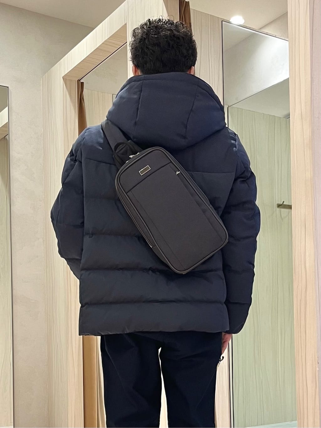 URAさんの「TAKEO KIKUCHI｜カラーコンビ ダウンブルゾン」を使ったコーディネート