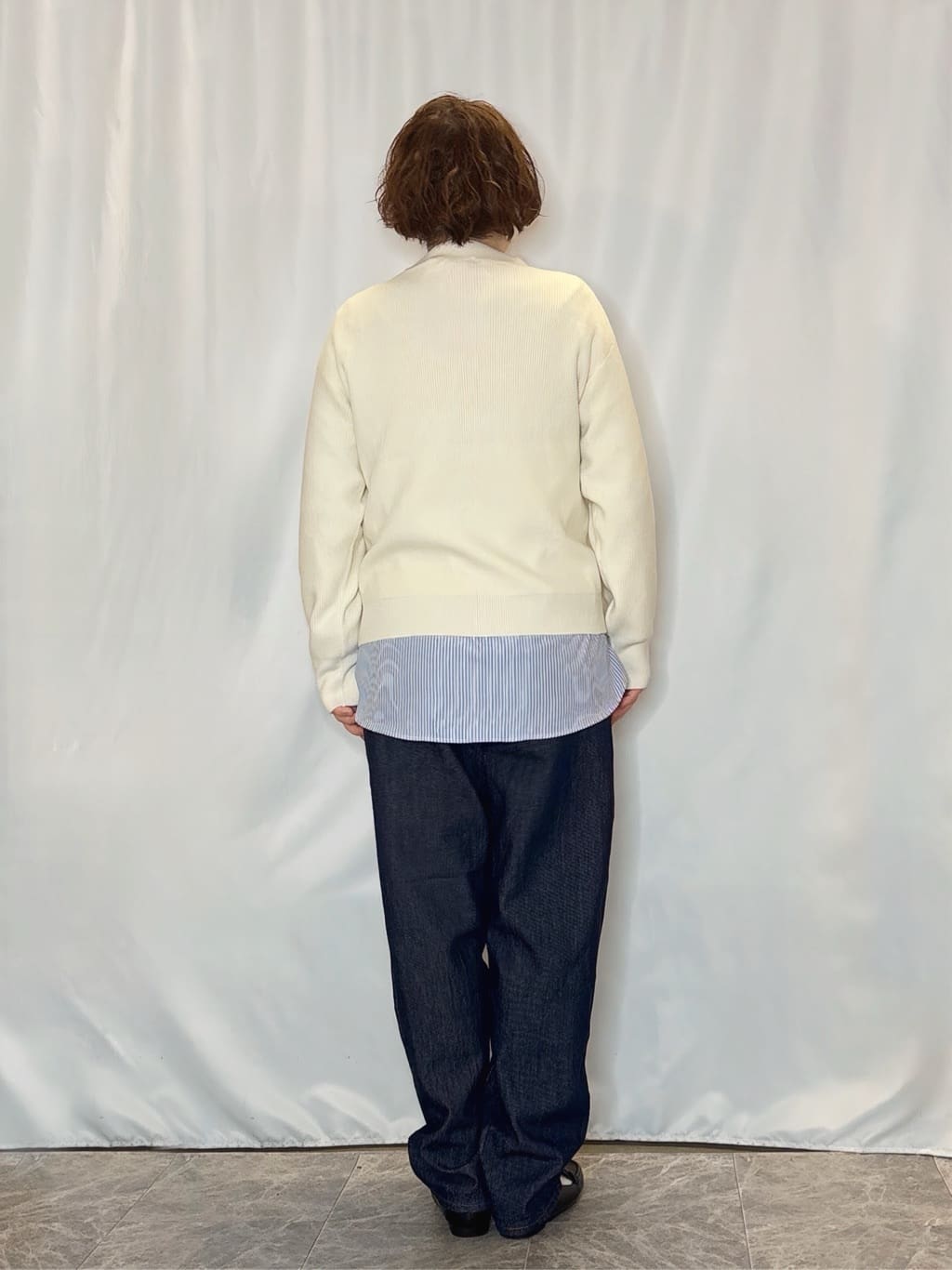 たみさんの「SHOO･LA･RUE｜【毛玉になりにくい/洗濯機可/S-LL】お袖パールの上品ニット」を使ったコーディネート