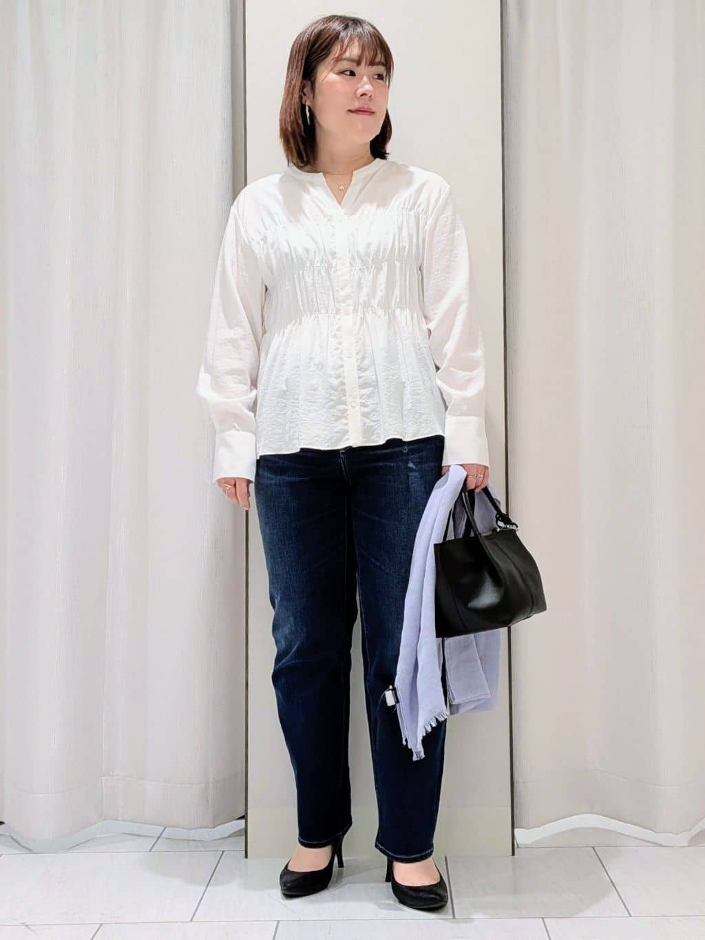 Onumaさんの「UNTITLED｜【定番人気/はっ水/洗える】タスランショートトレンチコート」を使ったコーディネート
