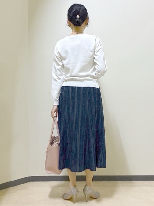  beni_gingerさんの「Reflect｜レースデザインスリーブニットプルオーバー」を使ったコーディネート