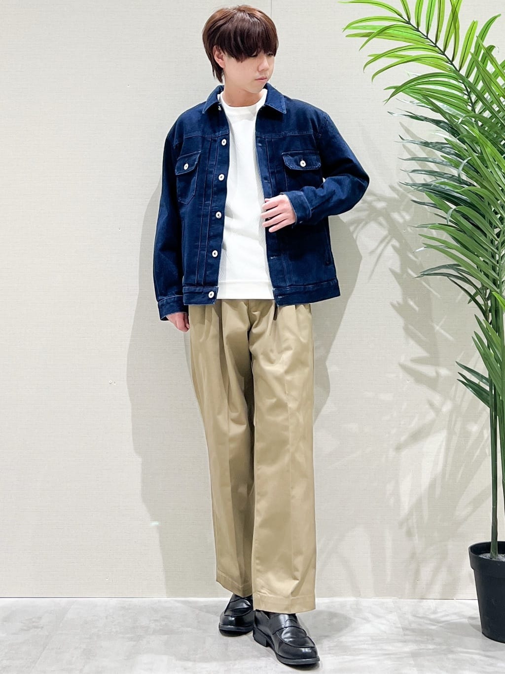SHI-MAさんの「THE SHOP TK｜【大人にも取り入れやすい】デニムジャケット セットアップ可/洗濯機OK」を使ったコーディネート