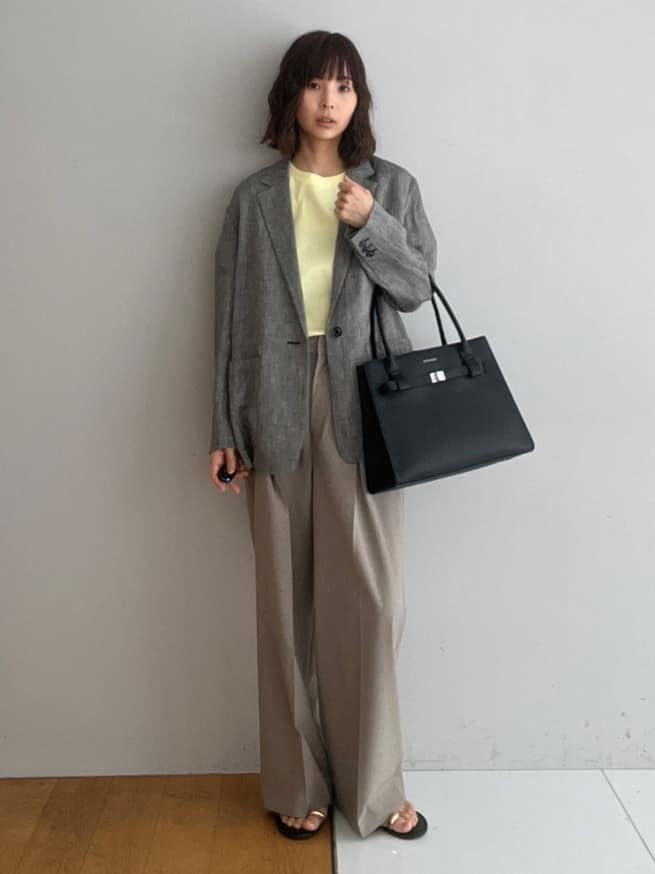 misaさんの「DRESSTERIOR｜◆ウォッシャブルコットンカシミヤプルオーバーニット」を使ったコーディネート