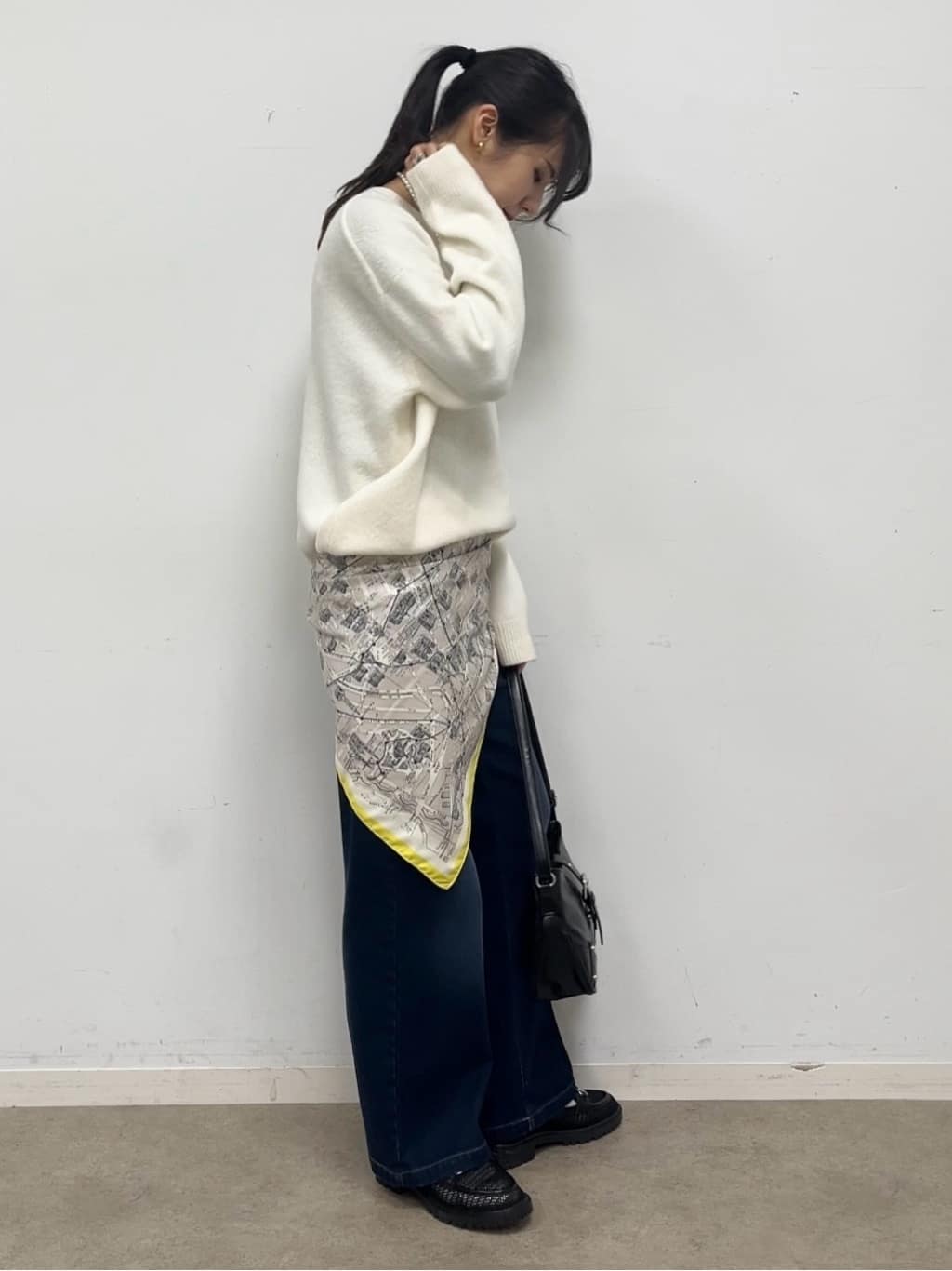 cotaniさんの「SHOO･LA･RUE｜【3WAY】フェイクパールネックレス」を使ったコーディネート