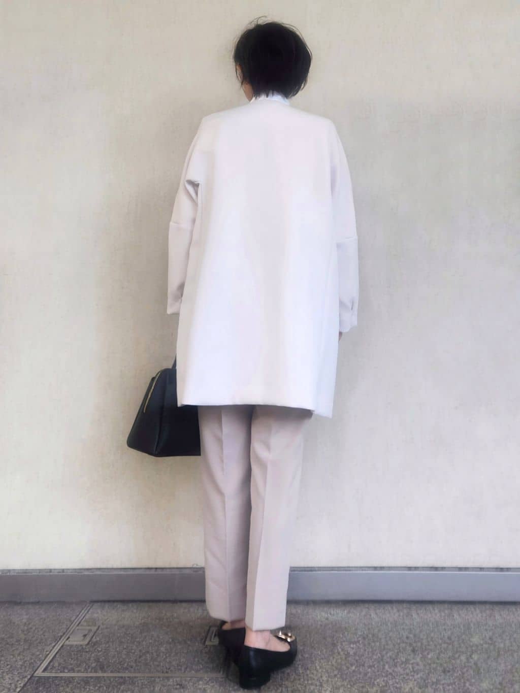milkyさんの「OPAQUE.CLIP｜フォルムスリーブミドルコート【洗濯機OK】」を使ったコーディネート