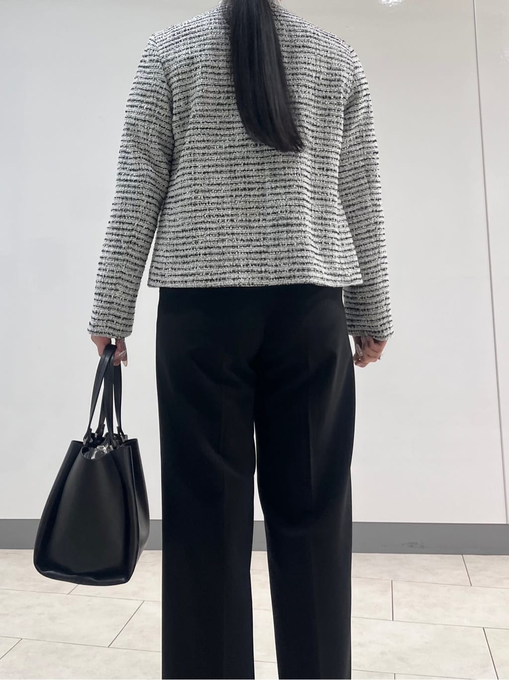 hasuさんの「INDIVI｜【セレモニー／洗える】ミックスツイードライトジャケット」を使ったコーディネート