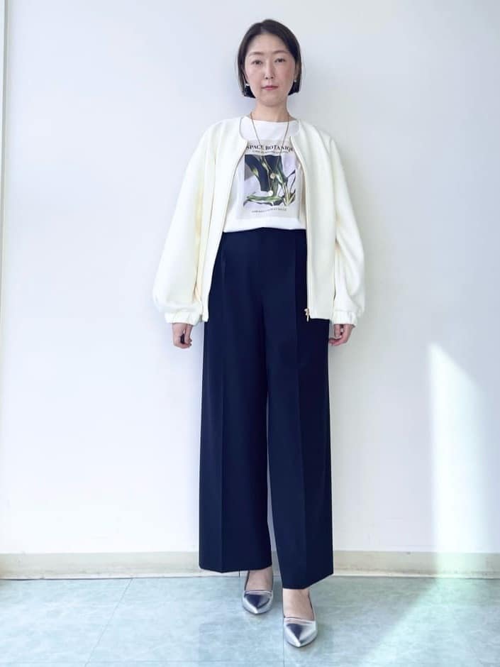 aliceさんの「UNTITLED｜【コットン100/洗える】フォトロングTシャツ」を使ったコーディネート