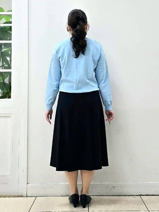 fkeさんの「Reflect｜タックプリーツセミロング丈スカート」を使ったコーディネート