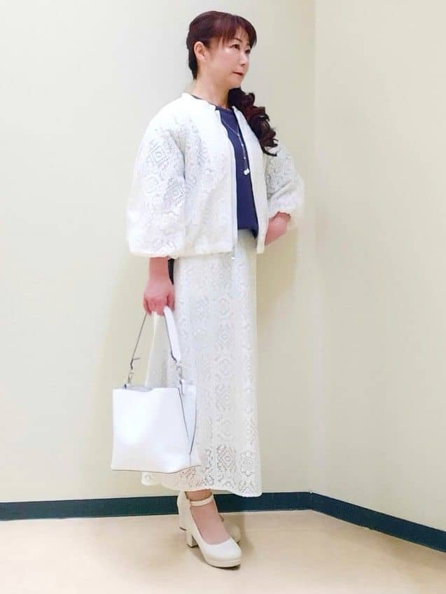 花さんの「Reflect｜チュールレイヤードスリーブプルオーバー」を使ったコーディネート