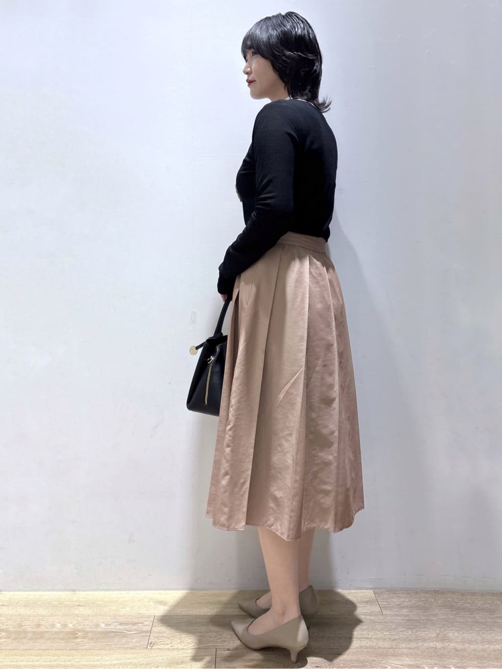 mizukiさんの「index｜ラメシアーリブトップス【洗濯機OK／接触冷感】」を使ったコーディネート