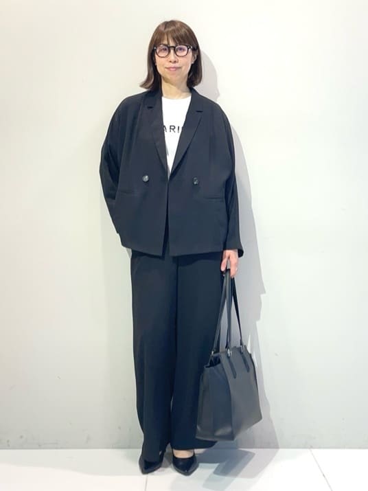 murayamaさんの「INDIVI｜【接触冷感／透湿／着る日傘】ドルマンダブルジャケット」を使ったコーディネート