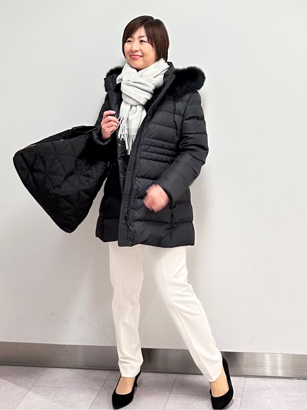 みなこさんの「UNTITLED｜【洗える】スポンディッシュ ボトルネックニット」を使ったコーディネート