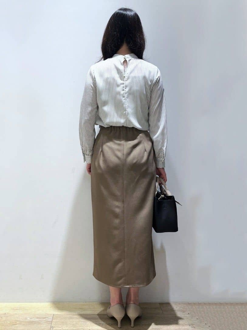 Mimさんの「index｜アシンメトリーボウタイブラウス【洗濯機OK／イージーアイロン／防シワ】《XS～LL》」を使ったコーディネート