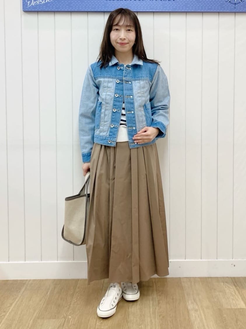 yoshiさんの「Dessin｜【ユニセックス/2WAY】リバーシブルデニムジャケット」を使ったコーディネート