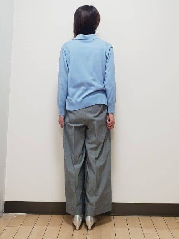 yuuさんの「Reflect｜スキッパーネックニットプルオーバー」を使ったコーディネート
